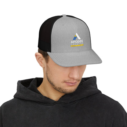 Apogee Gahanna Embroidered Trucker Cap — Snapback Mesh Hat