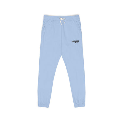 Garment-Dyed Fleece Sweatpants – Minimal Logo Joggers