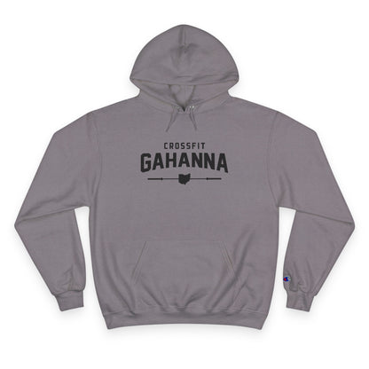 CrossFit Gahanna Champion Hoodie — White Gym Pullover with Ohio Logo