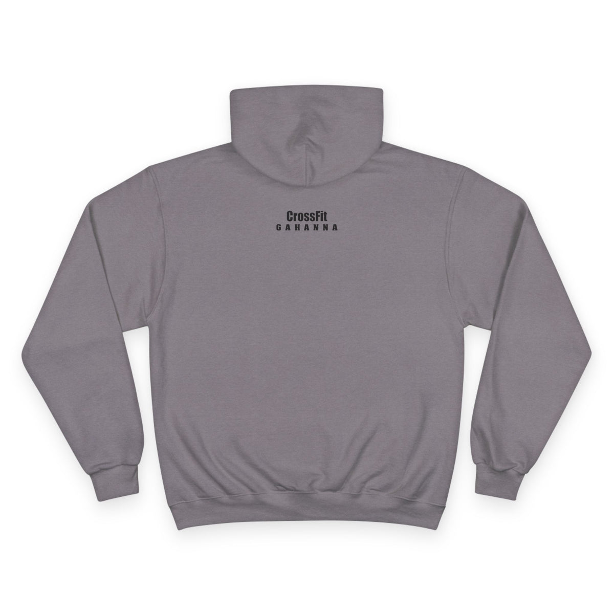 CrossFit Gahanna Champion Hoodie — White Gym Pullover with Ohio Logo