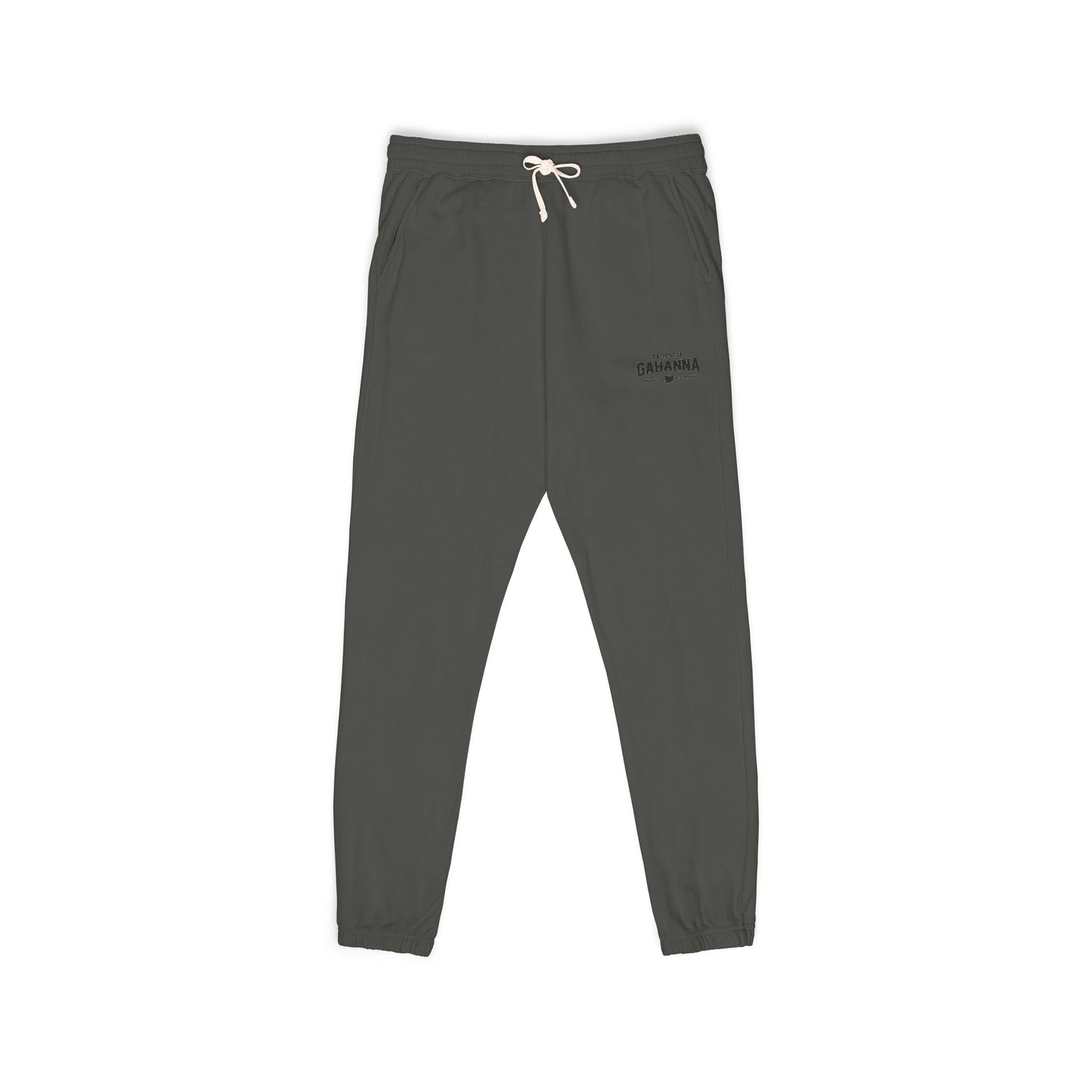 Garment-Dyed Fleece Sweatpants – Minimal Logo Joggers