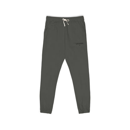 Garment-Dyed Fleece Sweatpants – Minimal Logo Joggers