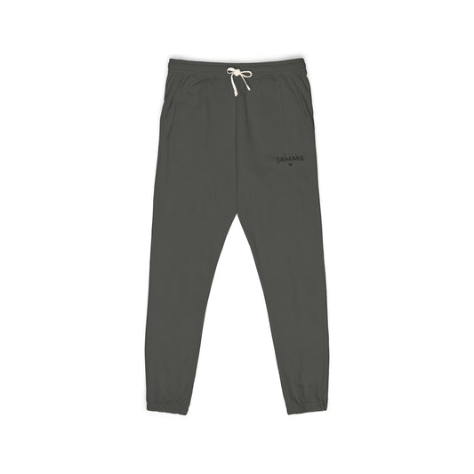 Garment-Dyed Fleece Sweatpants – Minimal Logo Joggers