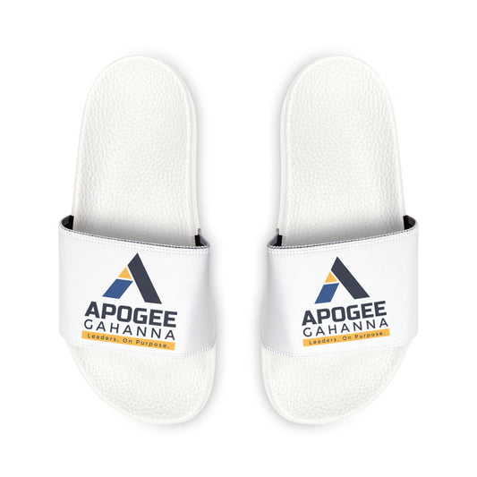 Youth Logo Slide Sandals — Removable Strap Casual Pool Slides